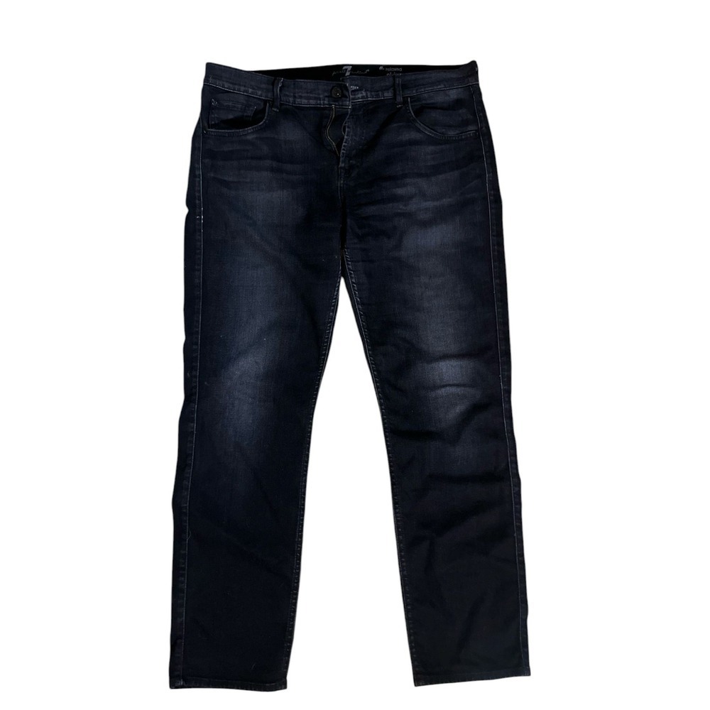 7 For All Mankind Relaxed Skinny Jeans Dark Wash Denim Mens Size 31